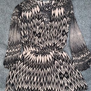 Black and white romper